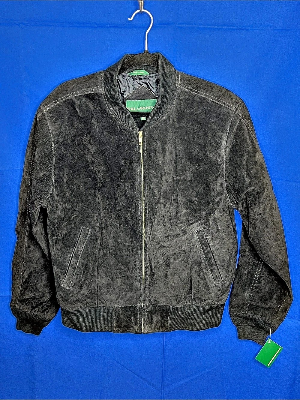 Hill & Archer Vintage Suede Bomber Jacket Men's Size 38